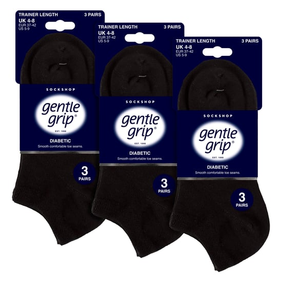 9 Paar Damen Diabetiker Trainingssocken | Knöchelsocken bei geschwollenen Füßen - Image 2