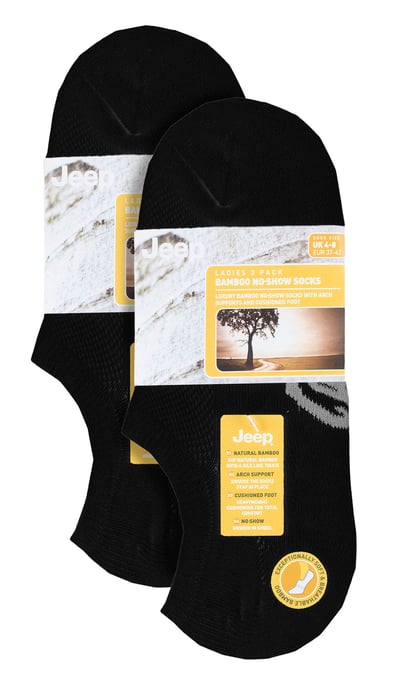 Damen 6er-Pack Bambus No-Show Socken | Unsichtbare Socken mit Fersenhalt - Image 2