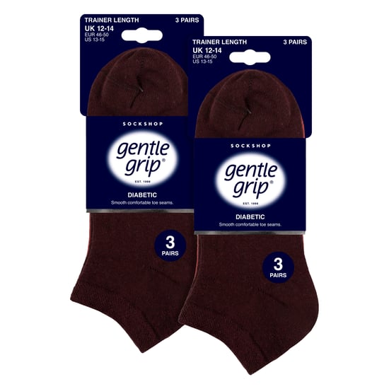 6er-Pack Herren Diabetiker Trainingssocken | Weit geschnittene Knöchelsocken mit lockerem Bündchen - Image 2