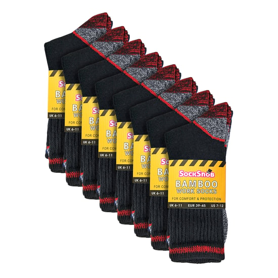 24 Paar Herren-Multipack weiche atmungsaktive Bambus-Arbeitssocken - Image 2