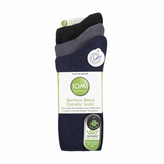 3er-Pack extra breite Bambus-Diabetikersocken für geschwollene Beine - Image 2
