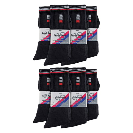 24 Paar Multipack Herren Klassische Sport Atmungsaktive Socken - Image 2