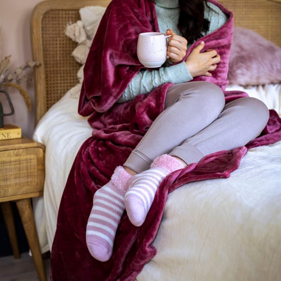 Damen Weiche Streifen Lounge Socken für den Winter - Image 3
