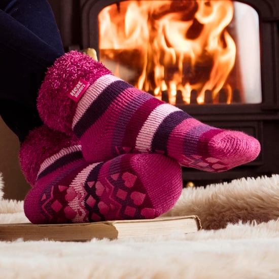 Damen Weiche Streifen Lounge Socken für den Winter - Image 5