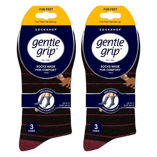 6 Paar Herren NON-ELASTISCHE Baumwollreiche Socken mit neuartigen Mustern - Image 2