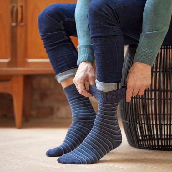 6 Paar Herren NON-ELASTISCHE Baumwollreiche Socken mit neuartigen Mustern - Image 4