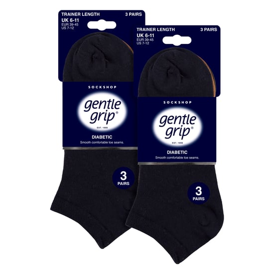 6er Pack Herren Diabetiker Trainingssocken | Lockere Oberkante breite Knöchelsocken - Image 2