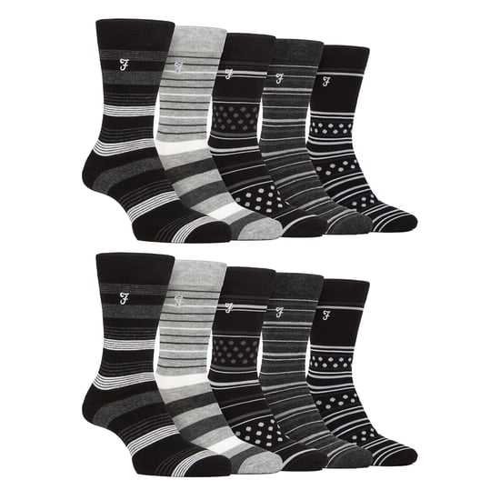 Herren 10er-Pack Bunte Bambus-Socken - Image 1