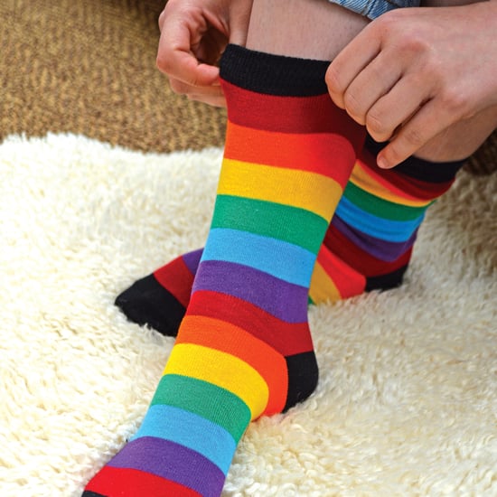 Herren Regenbogen Socken & Boxerset | 4er Pack Boxershorts & 3er Pack gestreifte Muster Socken - Image 5