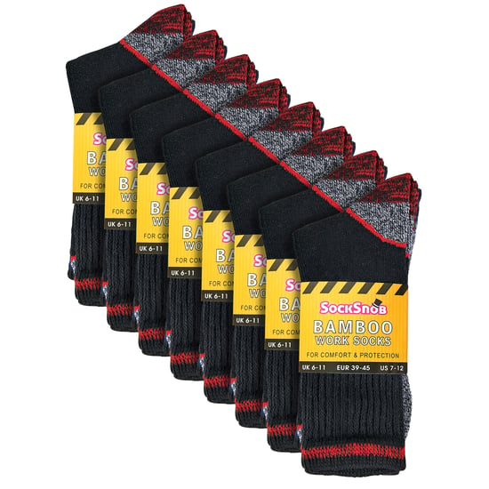 12 Paare Unisex Weiche Atmungsaktive Bambus Arbeitssocken - Image 2