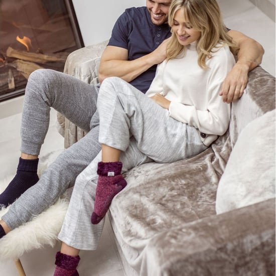 Damen kuschelige, flauschige Bett-Socken mit Federkragen - Image 5