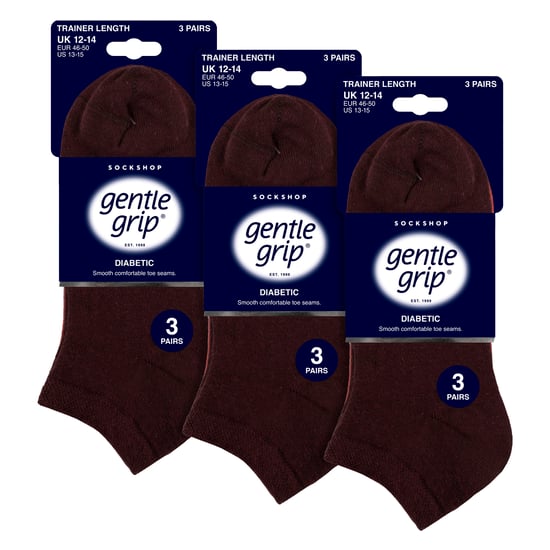 9er Pack Herren Diabetes Trainingssocken, Weite Knöchelsocken für geschwollene Füße - Image 2