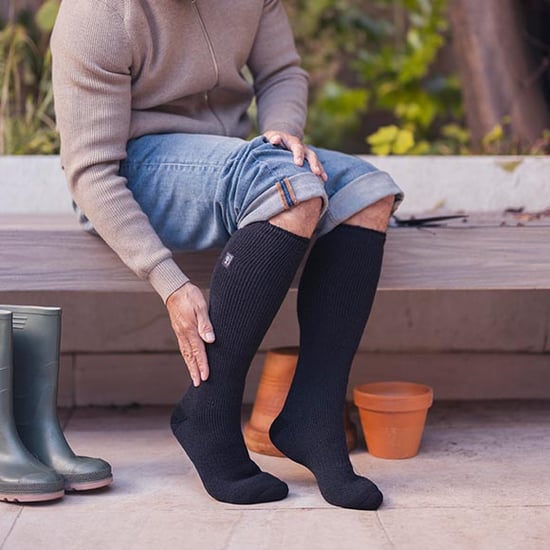 Herren Lange Kniestrumpf Thermo Gummistiefel Socken - Image 3
