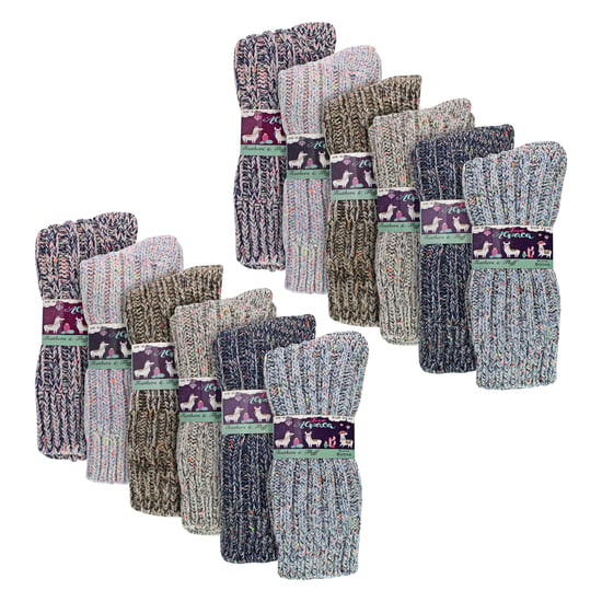 Damen 12er-Pack Alpakastiefelsocken - Image 2