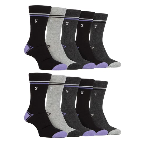 Herren 10er-Pack bunte Bambussocken - Image 1