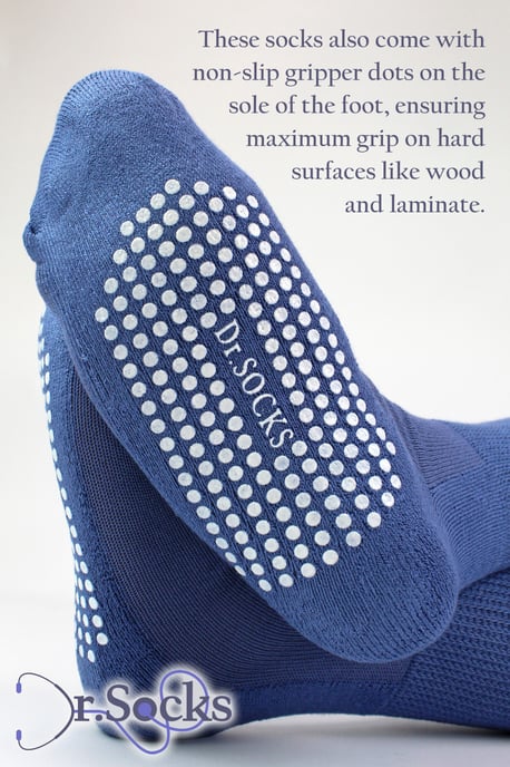 4er-Pack Bambus-Diabetikersocken mit Rutschfesten für Männer und Frauen - Image 3