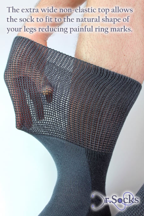 4er-Pack Bambus-Diabetikersocken mit Rutschfesten für Männer und Frauen - Image 4