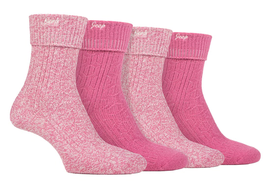Damen 4er-Pack Superweiche Wanderschuh-Socken | Outdoorsocken für Wanderungen - Image 1