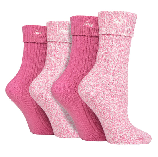 Damen 4er-Pack Superweiche Wanderschuh-Socken | Outdoorsocken für Wanderungen - Image 3