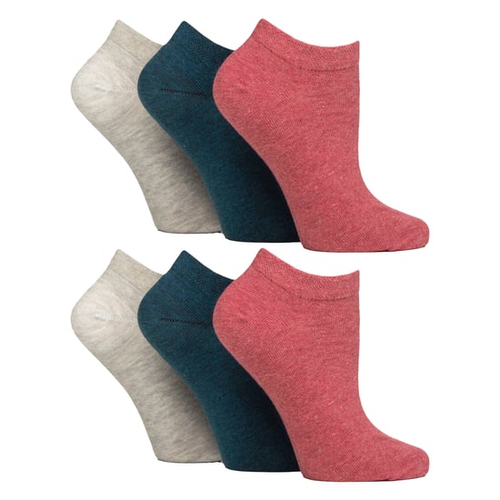 6er-Pack Diabetiker-Trainersocken für Damen | Extra breite Knöchelsocken - Image 1