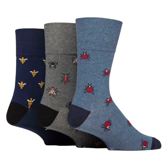 6 Paar Herren NON ELASTISCHE Baumwoll-Socken mit ausgefallenem Muster - Image 3