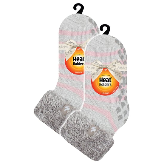 2er-Pack Damen Weiche Lounge-Socken mit Grippaufsatz - Image 2