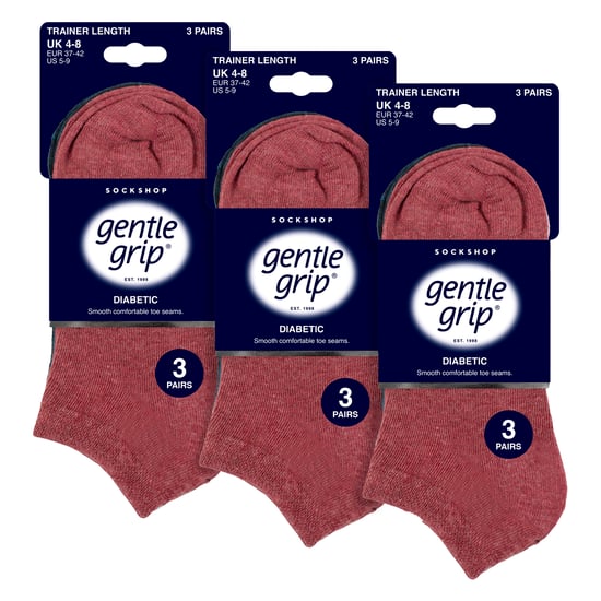 9 Paar Damen Diabetes Trainer Socken | Knöchelsocken für geschwollene Füße - Image 2