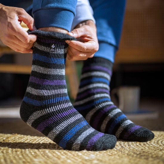 Männer Thermo-Muster Gepunktete Socken mit Streifen für den Winter - Image 3