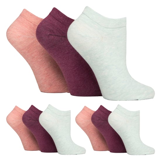 9er-Pack Damen Diabetes-Trainersocken | Breite Knöchelsocken für geschwollene Füße - Image 1