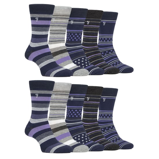 Herren 10er-Pack Bunte Bambus-Socken - Image 1