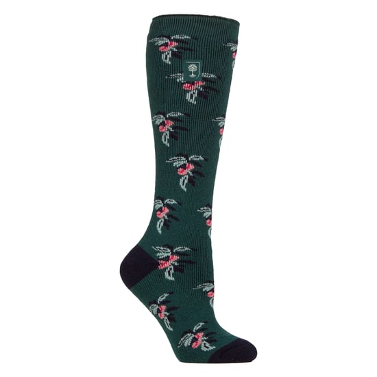 Lange Gummistiefelsocken für Frauen | Florale Gummistiefelsocken - Image 1