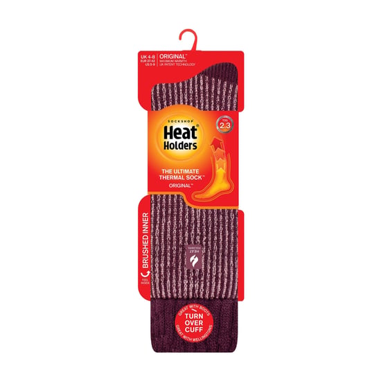 Damen Dicke Winterwarme Knielange Gerippte Thermo-Stulpen - Image 2