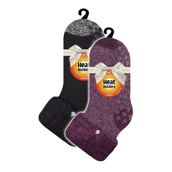 2er-Pack Damen Weiche Lounge-Socken mit Grippaufsatz - Image 2