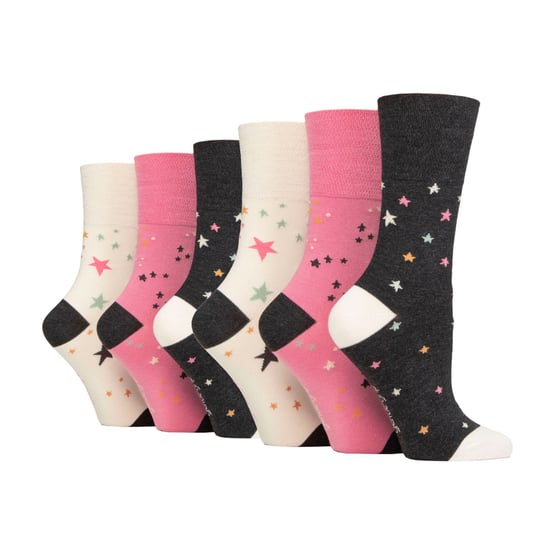 6er Pack Damen Non-Elastische Lockere Bambussocken - Image 1