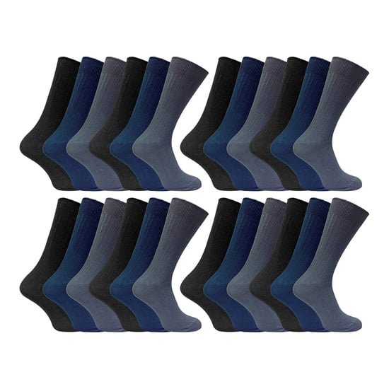 24 Paar Multipack Herren Ultimate Comfort Socken aus 100% Baumwolle - Image 1