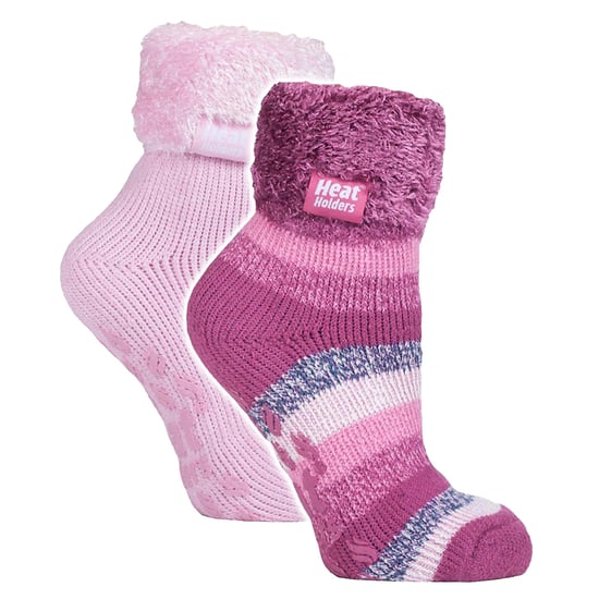 2er-Pack Damenweiche Lounge-Socken mit Grip - Image 1