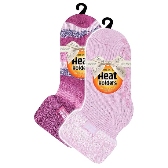 2er-Pack Damenweiche Lounge-Socken mit Grip - Image 2