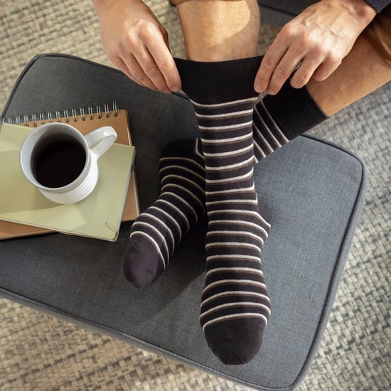 6er-Pack Herren Nicht-Elastische Socken aus Baumwolle mit Quadratmuster für schlechte Durchblutung - Image 5