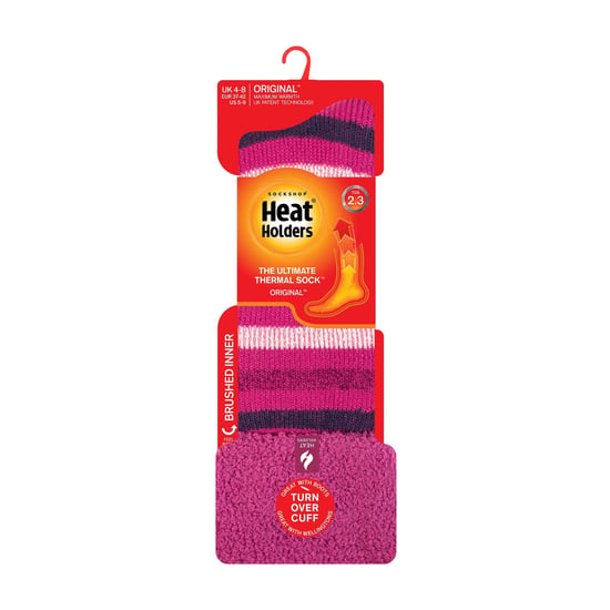 Damen Dicke Winter Warme Kniestrumpf Ripp Thermo Stoppersocken - Image 2