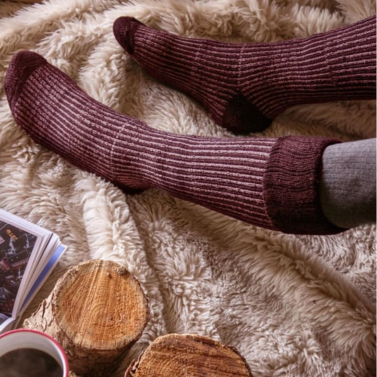 Damen Dicke Winter Warme Kniestrumpf Ripp Thermo Stoppersocken - Image 3