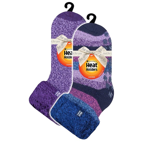 2er-Pack Damenweiche Lounge-Socken mit Noppen - Image 2