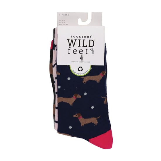 3er-Pack Damen Jacquard Novelty Baumwollsocken - Image 2
