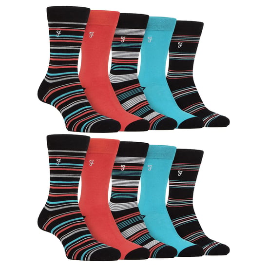 Herren 10er-Pack Bunte Bambussocken - Image 1
