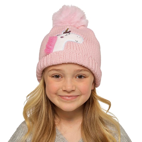 Kinder Einhorn Beanie-Mütze mit Pom Pom | Jungen & Mädchen Wintermütze mit Bommel - Image 5