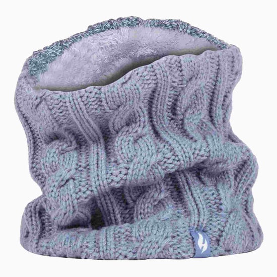 Damen Kabelstrick Winter Fleece gefütterter Thermo Nackenwärmer - Image 1