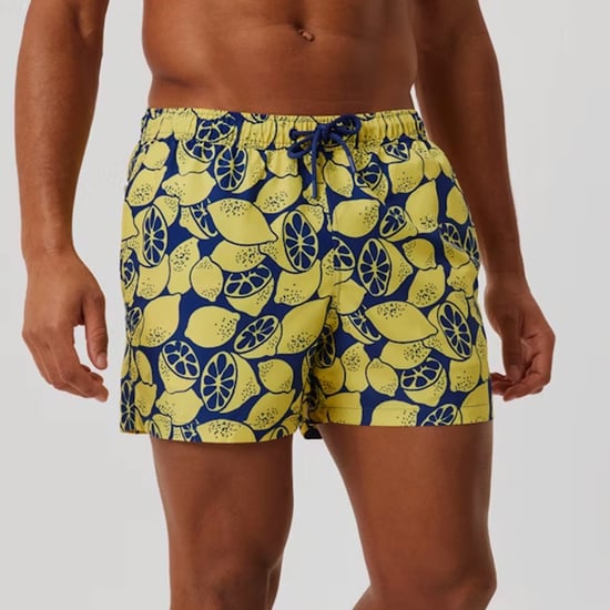 Locker sitzende, bedruckte Schwimmshorts mit Tasche für Herren - Image 3