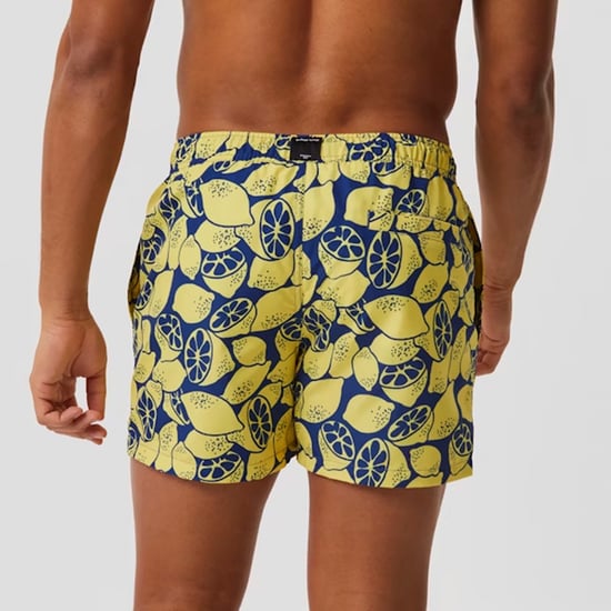Locker sitzende, bedruckte Schwimmshorts mit Tasche für Herren - Image 4