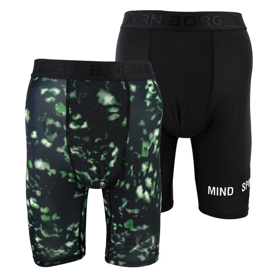 2er-Pack Performance Feuchtigkeitsableitende Boxershorts mit langem Bein für Männer - Image 1