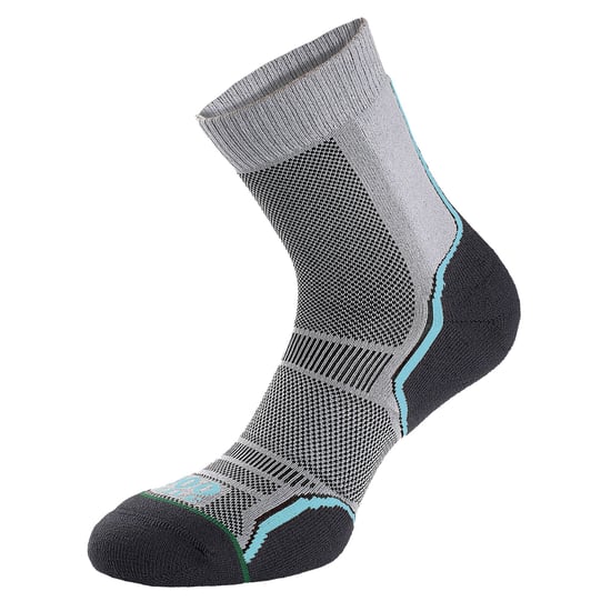 1000 Mile - 2er-Pack Damen Trail Einlagige Feuchtigkeitsableitende Merinowollsocken - Grau - Image 4