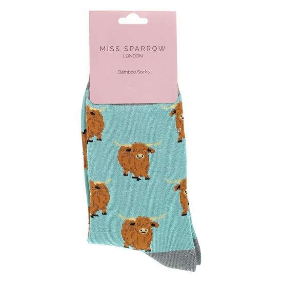 Damen Hochlandrinder Socken | Frauen Neuheit Bambus Geschenk Socken für Rinderliebhaber - Image 2